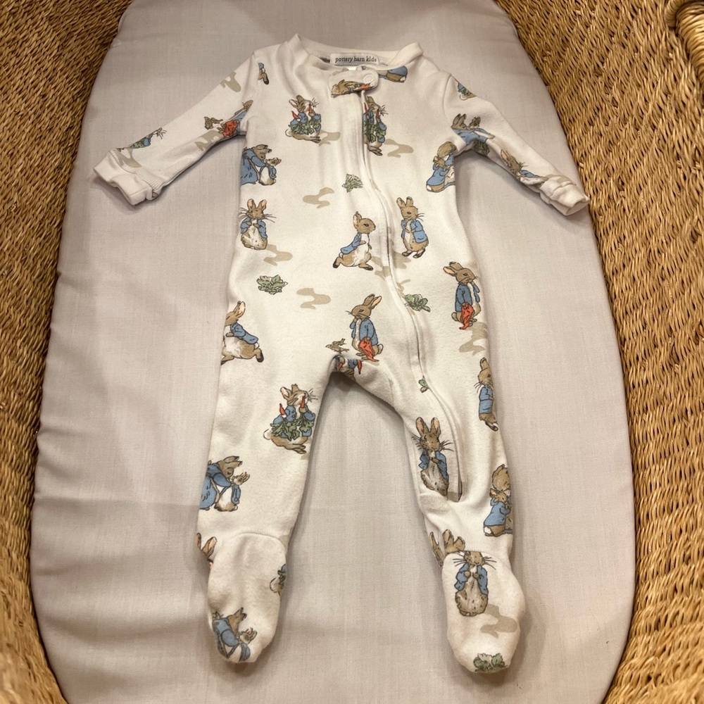 Easter Peter Rabbit PB footie pajamas 0-3